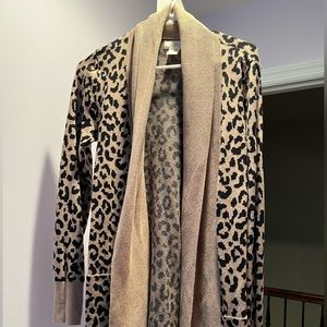 Leopard print cardigan